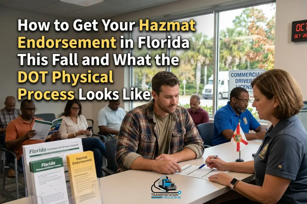 DOT Physical Hazmat Endorsement Florida Guide